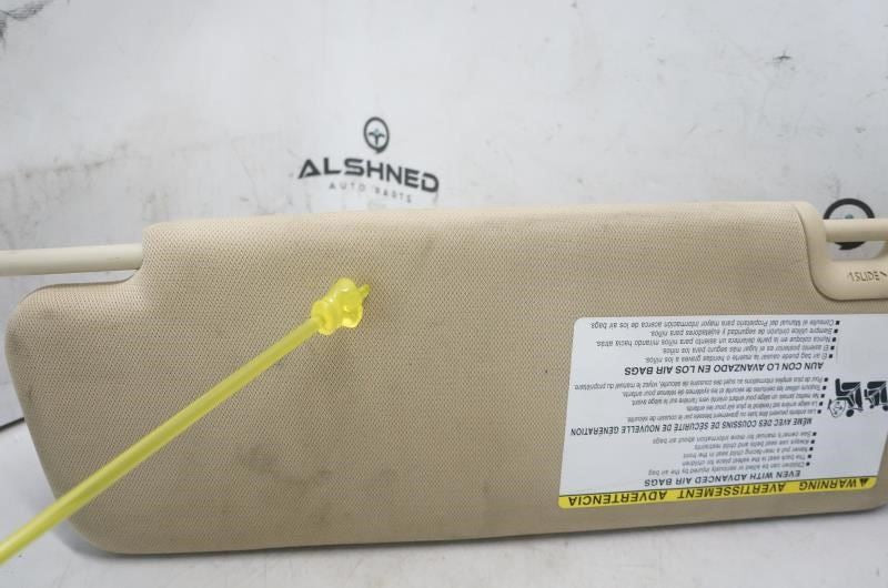 14-19 Toyota Highlander Right Passenger Sun Visor Cloth 74310-0E070-A0 *ReaD* - Alshned Auto Parts