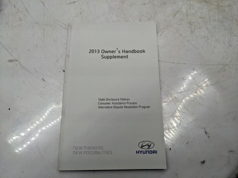 2013 Hyundai Sonata Owners Manual Set with Case A3S0-EU34F OEM - Alshned Auto Parts