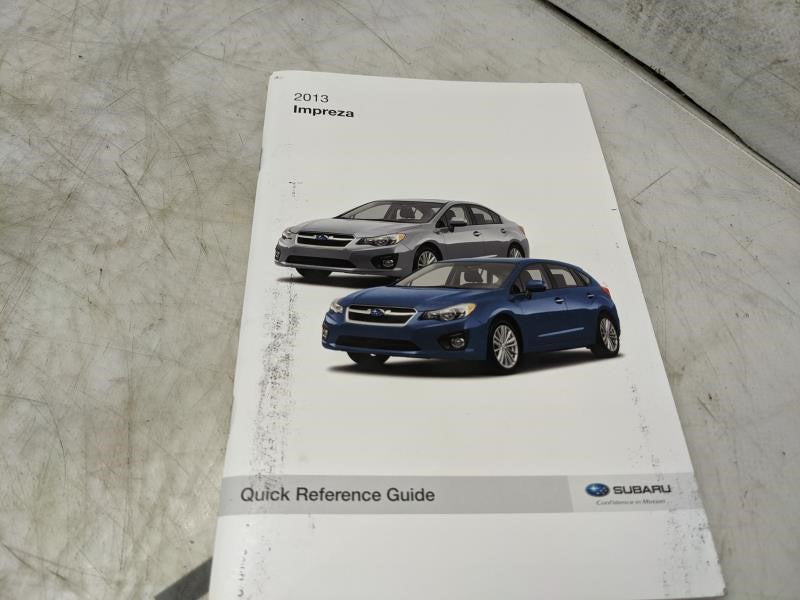 2013 Subaru Impreza Owners Manual Set with Case A1140BE-A M5A5M1313A OEM - Alshned Auto Parts