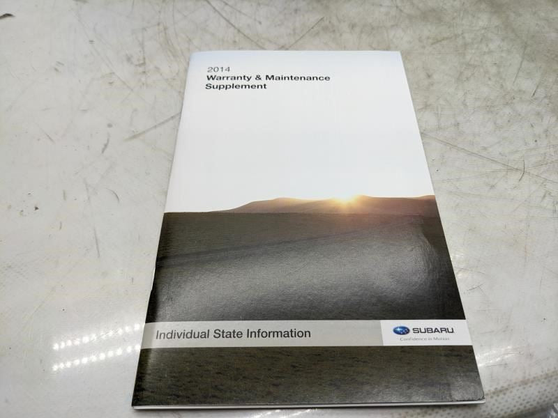 2014 Subaru Impreza Owners Manual Set with Case MSA5M1413A A1170BE-B OEM - Alshned Auto Parts