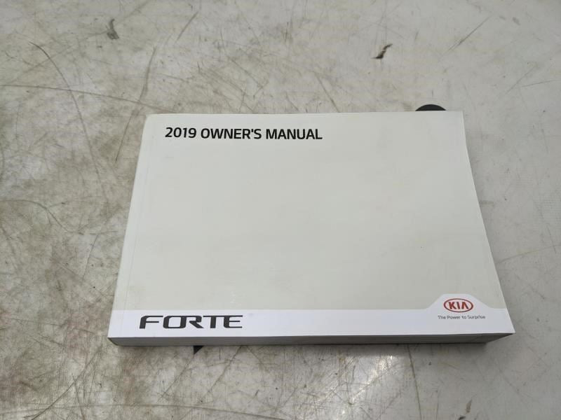 2019 Kia Forte Owners Manual only DLS4-EU93E OEM - Alshned Auto Parts