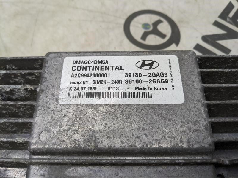 2016 Hyundai Santa FE 2.4L Engine Control Module ECU ECM 39100-2GAG9 OEM - Alshned Auto Parts