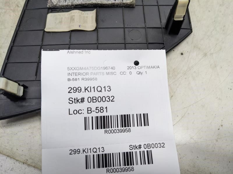 2012-2015 Kia Optima Right Center Floor Console Cover Trim 84675-4C000-VA OEM - Alshned Auto Parts