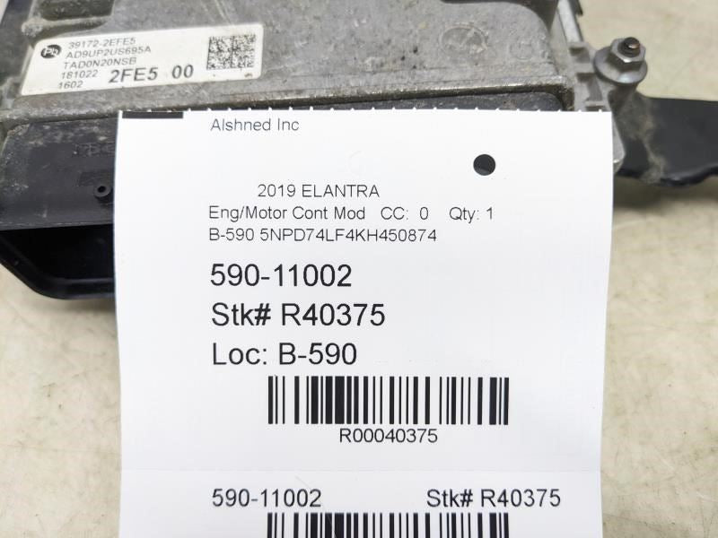 2019-2020 Hyundai Elantra Engine Control Module ECU ECM 39172-2EFE5 OEM - Alshned Auto Parts