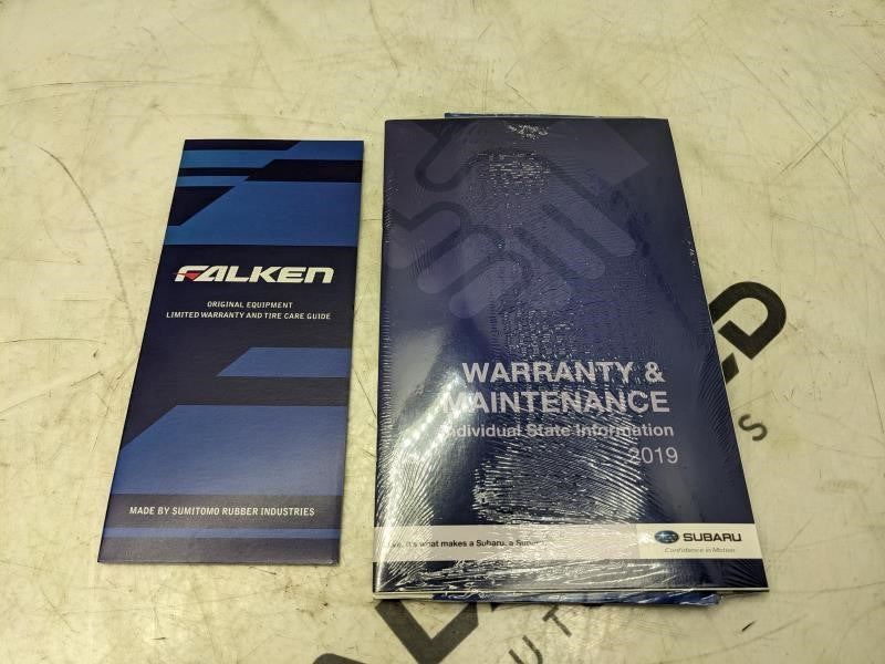 2019 Subaru Ascent Owners Manual Set with Case MSA5M1900A OEM - Alshned Auto Parts