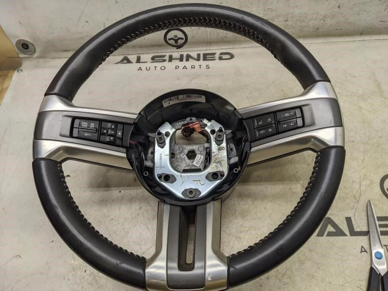 2010-2014 Ford Mustang Steering Wheel Leather w Control Buttons DR33-3600-DD OEM - Alshned Auto Parts