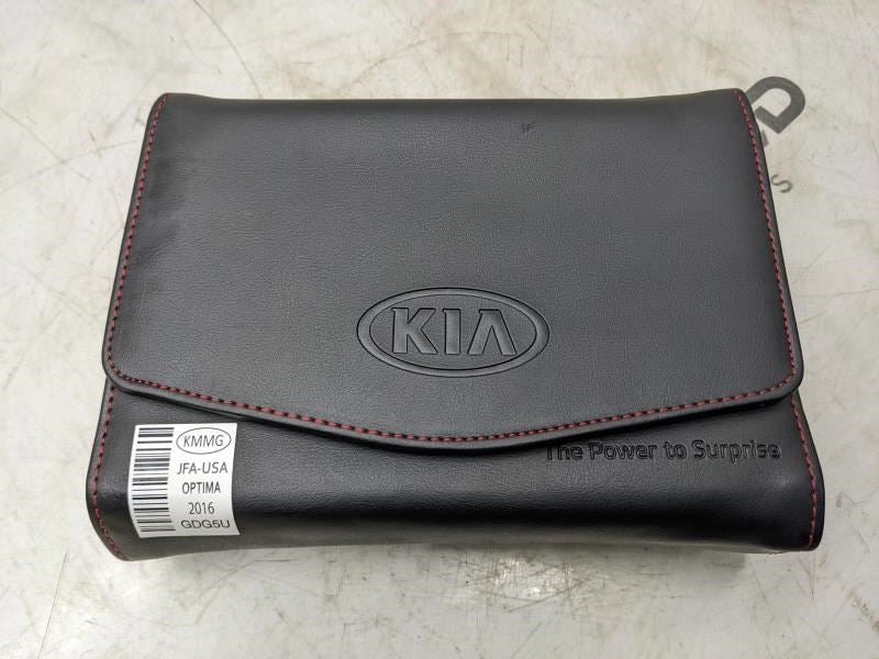 2016 Kia Optima Owners Manual Set with Case GDG5-EU66F OEM - Alshned Auto Parts