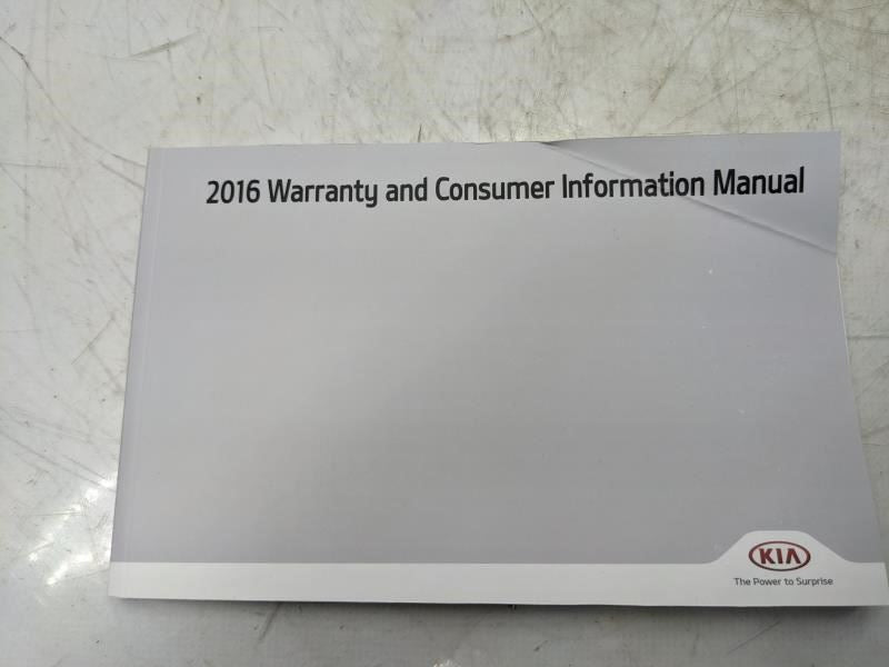 2016 Kia Optima Owners Manual Set with Case GDG5-EU66F OEM - Alshned Auto Parts