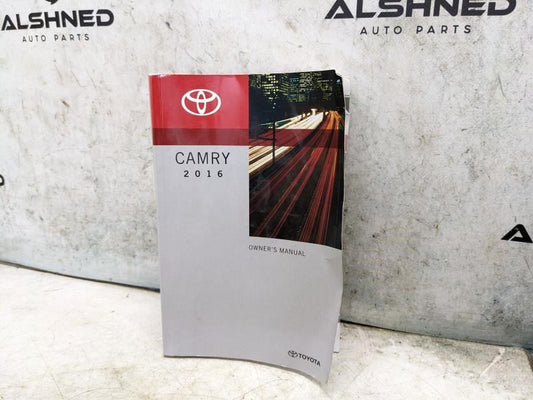 2016 Toyota Camry Owners Manual Only 01999-33C34 OM33C34U OEM - Alshned Auto Parts