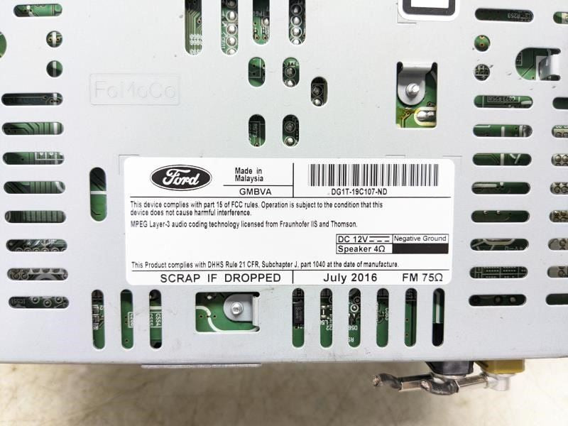 2013-2017 Ford Taurus Radio Receiver AM FM CD MP3 DG1T-19C107-ND OEM - Alshned Auto Parts