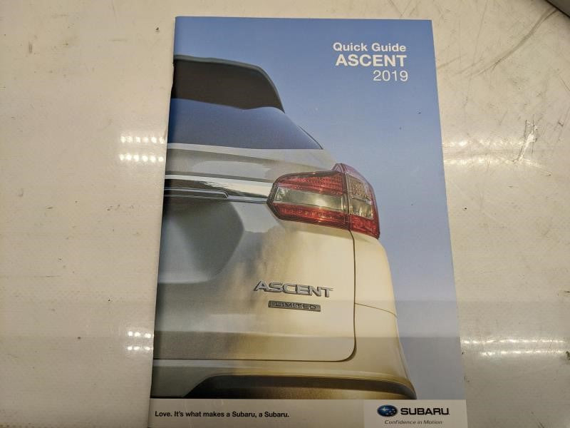 2019 Subaru Ascent Owners Manual Set with Case MSA5M1900A OEM - Alshned Auto Parts