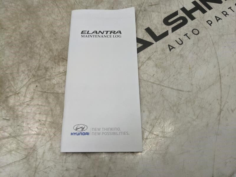 2017 Hyundai Elantra Owners Manual set HF30-EU6NK OEM - Alshned Auto Parts