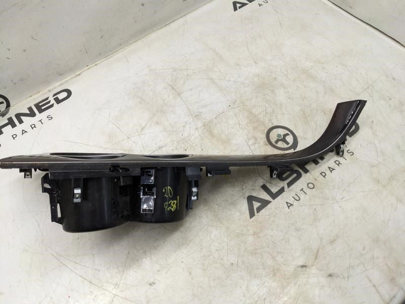 14-18 Infiniti Q50 Floor Center Console Cup Holder w Wood Bezel 96950-4GF1A OEM - Alshned Auto Parts