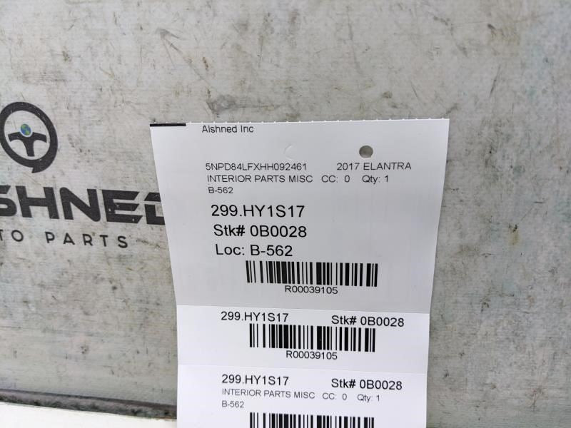 2017-2018 Hyundai Elantra Front RH Under Dash Cover Trim Panel 84509-F3000 OEM - Alshned Auto Parts