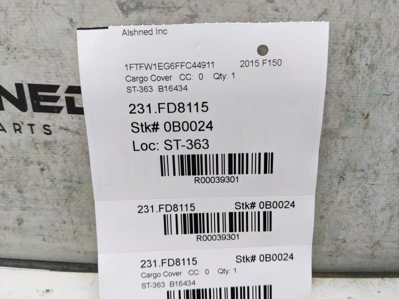 2015 Ford F150 Rear Floor Mat Carpeted 2nd Row FL3B-16130D00-C OEM