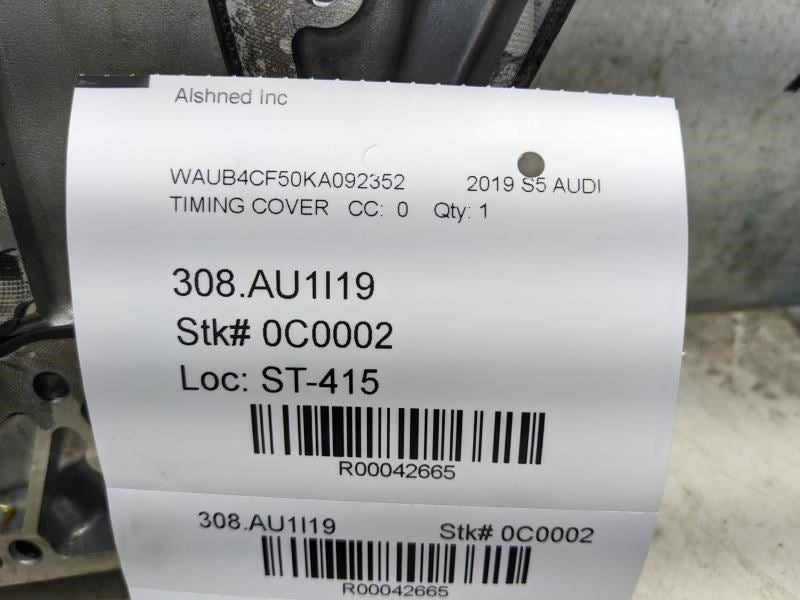 2018-2020 Audi S5 Engine Motor Timing Cover Lower 06M103173L OEM - Alshned Auto Parts