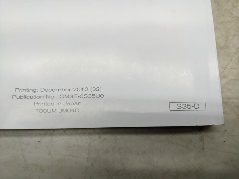 2013 Nissan Rogue Owners Manual set with Case OM3E-0S35U0 OEM - Alshned Auto Parts