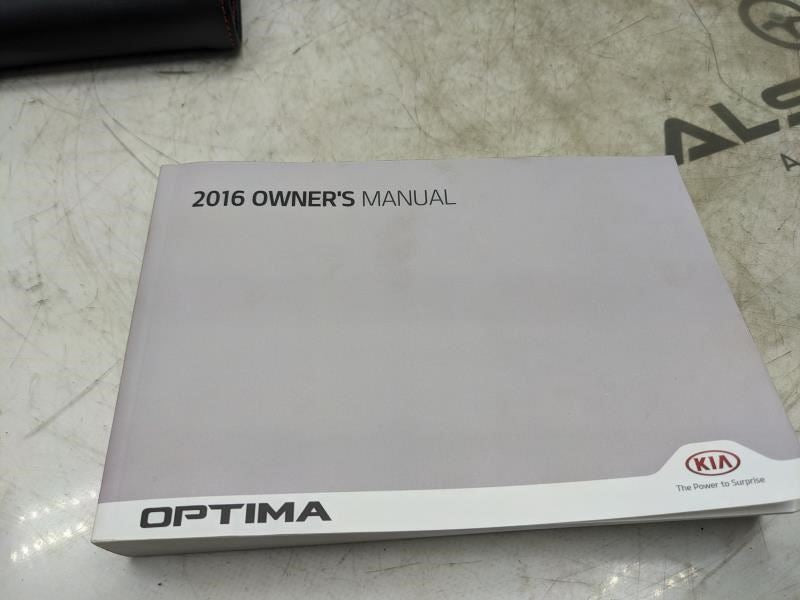 2016 Kia Optima Owners Manual Set with Case GDG5-EU5DB OEM
