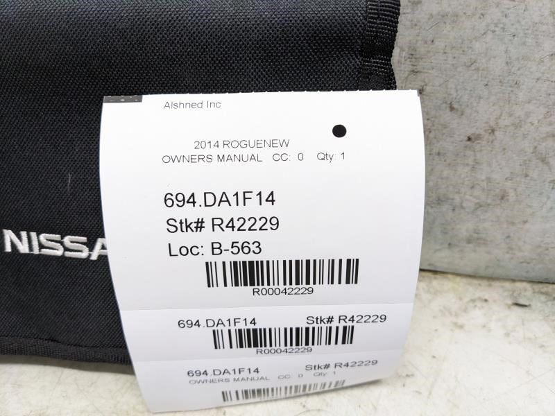 2014 Nissan Rogue Owners Manual Set with Case OM14E-0T32U0 OEM - Alshned Auto Parts