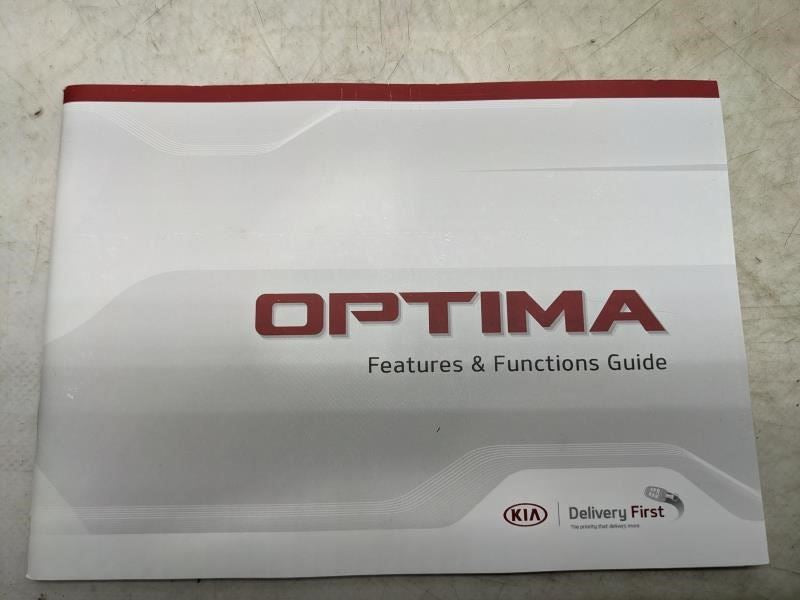 2017 Kia Optima Owners Manual set with Case HDG5-EU74F OEM - Alshned Auto Parts