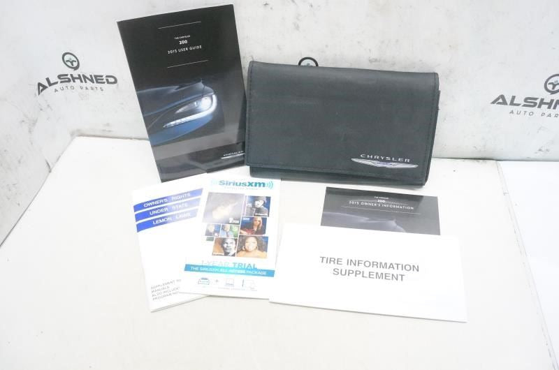 2015 Chrysler 200 User Guide set with Case 15UF-926-AA OEM - Alshned Auto Parts