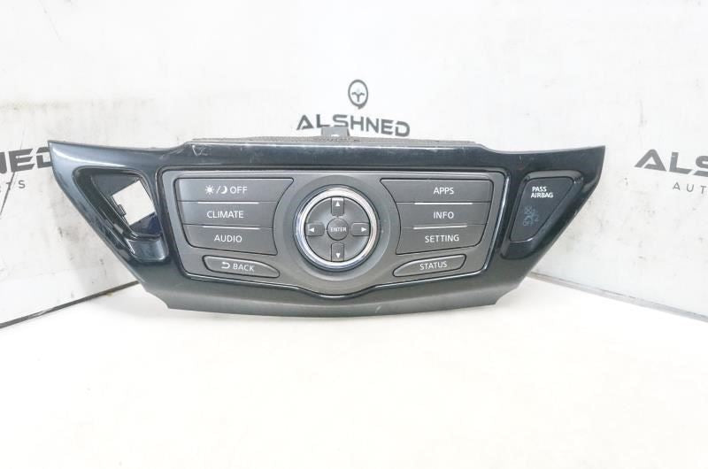 2013-2016 Nissan Pathfinder Audio Climate Info Control Panel 9PJ0A210260  OEM - Alshned Auto Parts