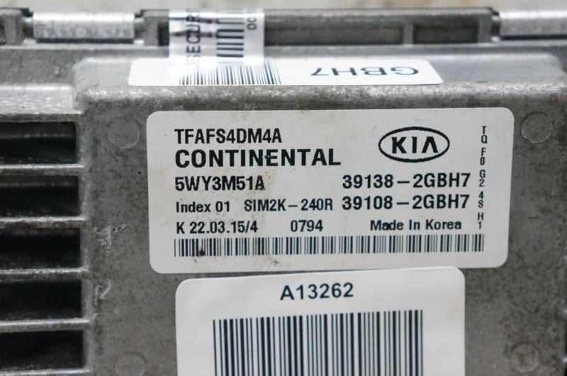 2015 Kia Optima 2.4 Engine Computer Control Module ECU ECM 39138-2GBH7 OEM - Alshned Auto Parts