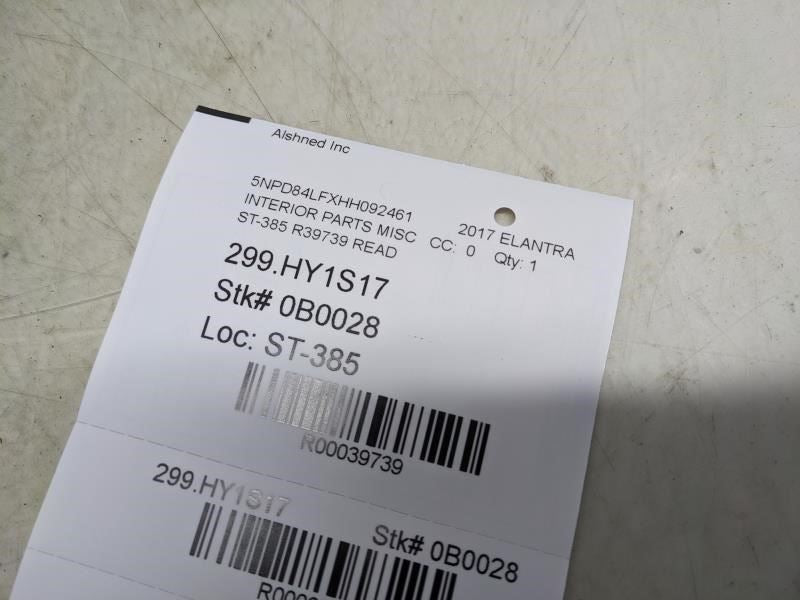 2017-2020 Hyundai Elantra FR RH Center Console Cover 84640-F3000TRY OEM *ReaD* - Alshned Auto Parts