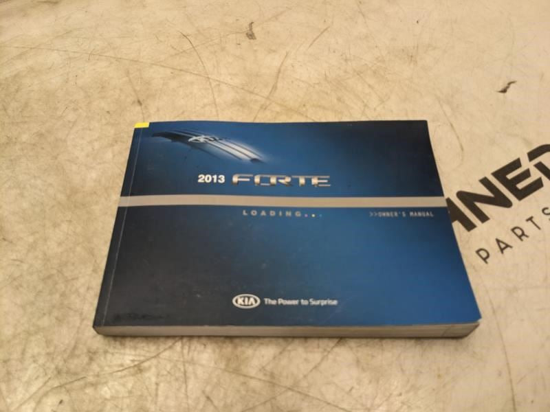 2013 Kia Forte Owners Manual only A1MO-EU26C OEM - Alshned Auto Parts