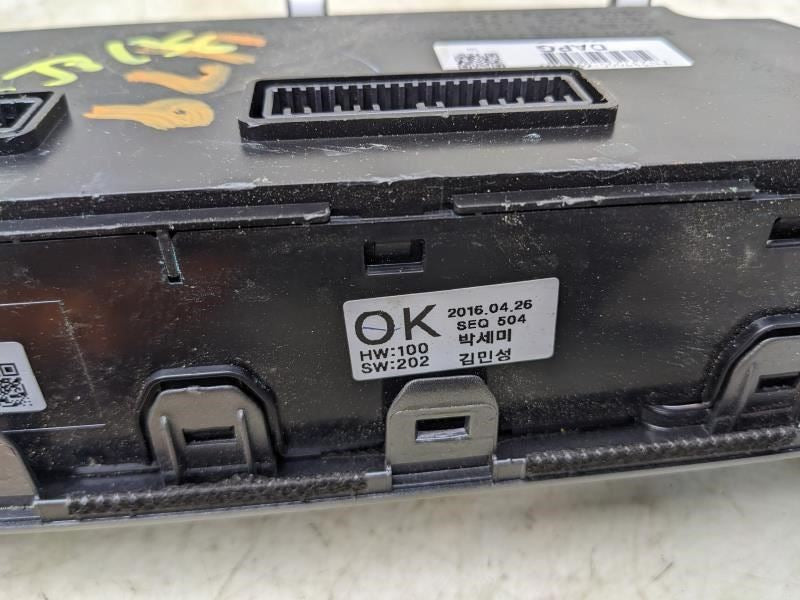 2015-17 Hyundai Sonata Dash Radio AC Heater Climate Control 237000-69231H OEM - Alshned Auto Parts