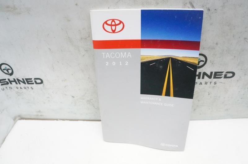 2012 Toyota Tacoma Owners Manual set with Case 01999-35A48 0M35A48U OEM - Alshned Auto Parts