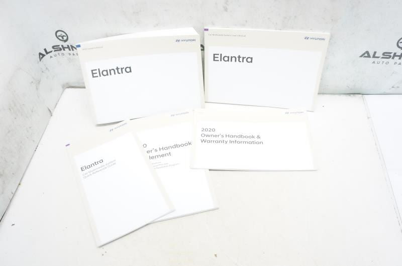 2020 Hyundai Elantra Owners Manual set with Case KF2O-EU9OD OEM - Alshned Auto Parts