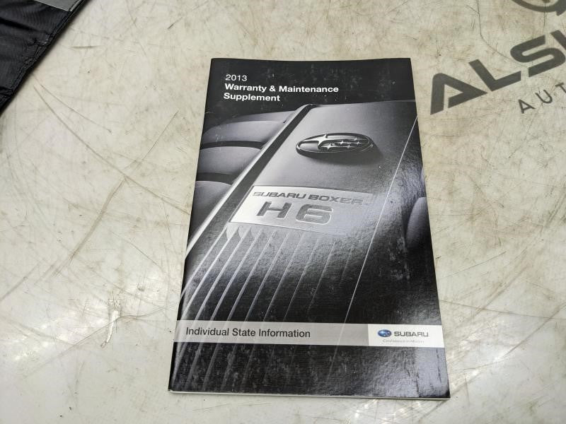 2013 Subaru Impreza Owners Manual Set with Case A1140BE-A M5A5M1313A OEM - Alshned Auto Parts