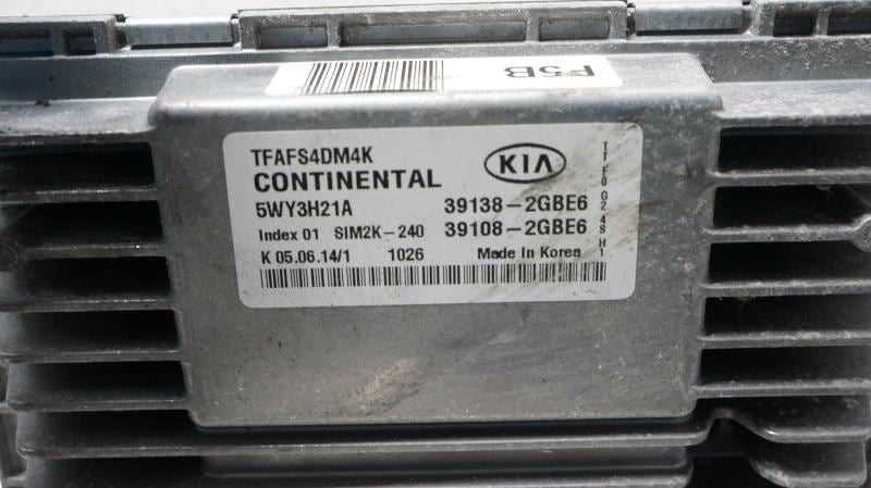 2014-2015 Kia Optima 2.4L Engine Computer Control Module ECU ECM 39138-2GBE6 OEM - Alshned Auto Parts