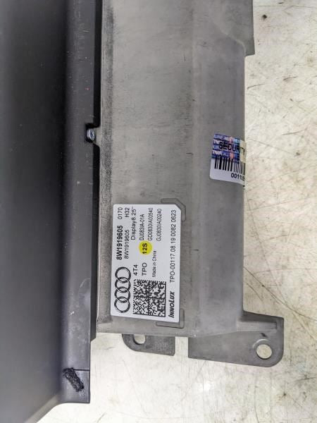 18-19 Audi S5 8.25" GPS Radio Display Screen 8W1-919-605 OEM *ReaD**AS IS** - Alshned Auto Parts