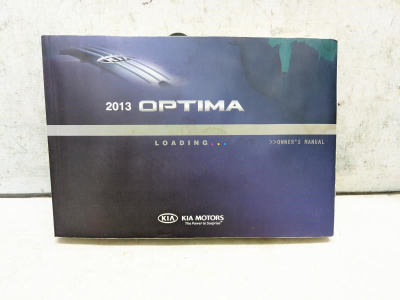 2013 Kia Optima Owners Manual set with Case A4CO-EU32D OEM - Alshned Auto Parts