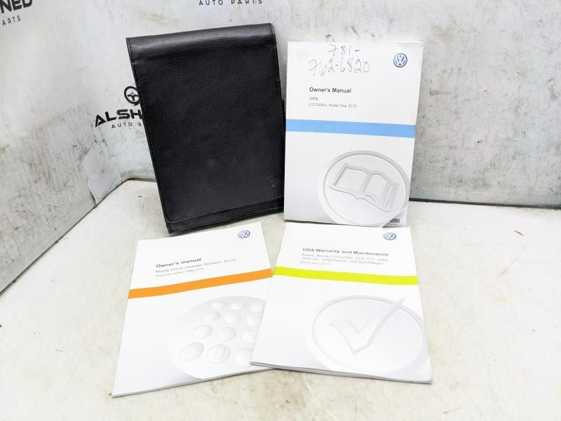 2015 Volkswagen Jetta US Edition Owners Manual set with Case 1525U1JT623 OEM - Alshned Auto Parts