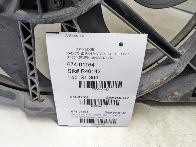 2015-2023 Ford Edge Radiator Cooling Fan Motor Assembly F2GZ-8C607-E OEM - Alshned Auto Parts