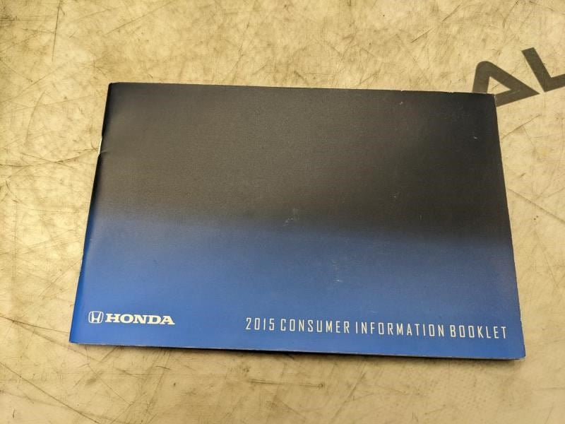 2015 Honda Accord Navigation Manual set with Case 31T2A820 00X31-T2A-8200 OEM - Alshned Auto Parts