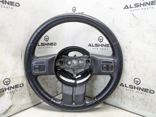 11-17 Jeep Wrangler Steering Wheel Leather w/ Control Buttons 1XT53DX9AA *ReaD* - Alshned Auto Parts