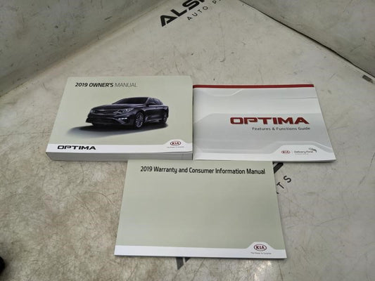 2019 Kia Optima Owners Manual Set with Case KDG5-EU92F OEM - Alshned Auto Parts