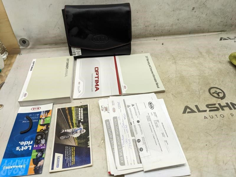 2017 Kia Optima Owners Manual set with Case HDG5-EU74F OEM - Alshned Auto Parts