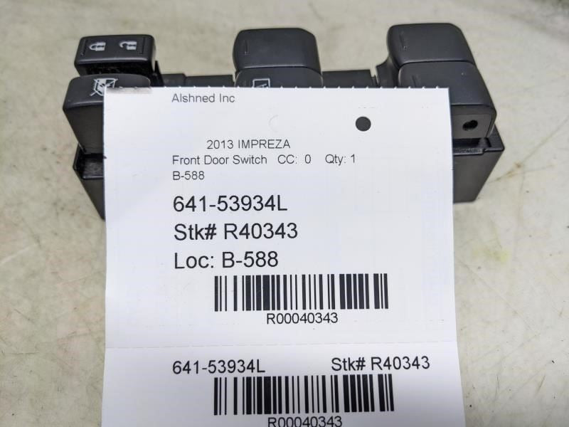 2012-2016 Subaru Impreza FR LH Door Master Power Window Switch 83071FJ011 OEM - Alshned Auto Parts