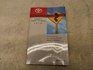 2019 Toyota Camry Navigation & Miltimedia system Owners Manual 01999-06146 OEM
