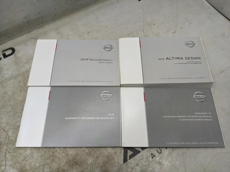 2019 Nissan Altima Sedan Owners Manual set with Case OM19EA-0L34U1 OEM - Alshned Auto Parts