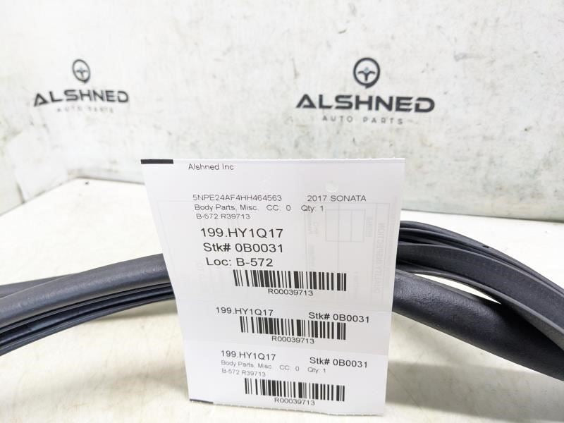 2016-19 Hyundai Sonata Rear Right Door Weatherstrip On Body 83120-C1001-TRY OEM - Alshned Auto Parts