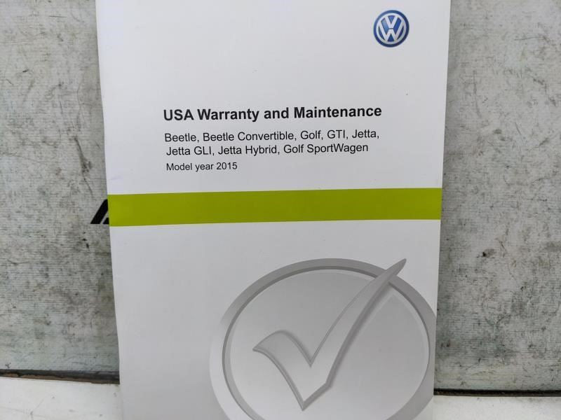 2015 Volkswagen Jetta US Edition Owners Manual set with Case 1525U1JT623 OEM - Alshned Auto Parts