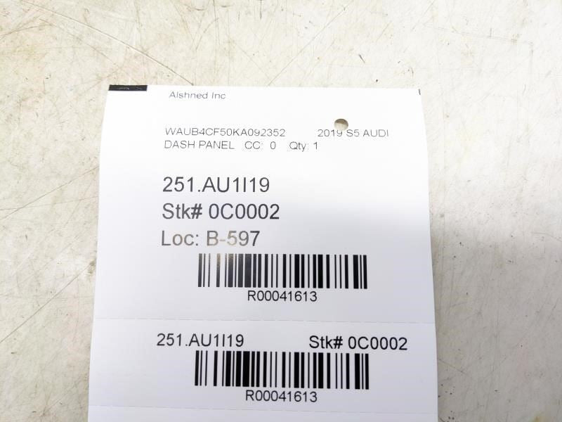 2018-2023 Audi S5 Sportback Dashbord Right Side End Cap Trim Cover 8W0-857-086 - Alshned Auto Parts
