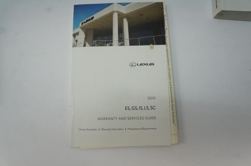 2010  Lexus GS 460/GS 350/GS 450 h Owner's Manual Book Case Lemon law guide  01999-3-B45 - Alshned Auto Parts