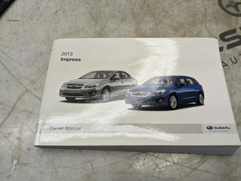 2013 Subaru Impreza Owners Manual Set with Case A1140BE-A M5A5M1313A OEM - Alshned Auto Parts